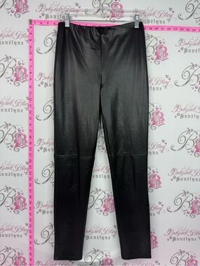 Joseph Ribkoff Black Faux Leather Trousers